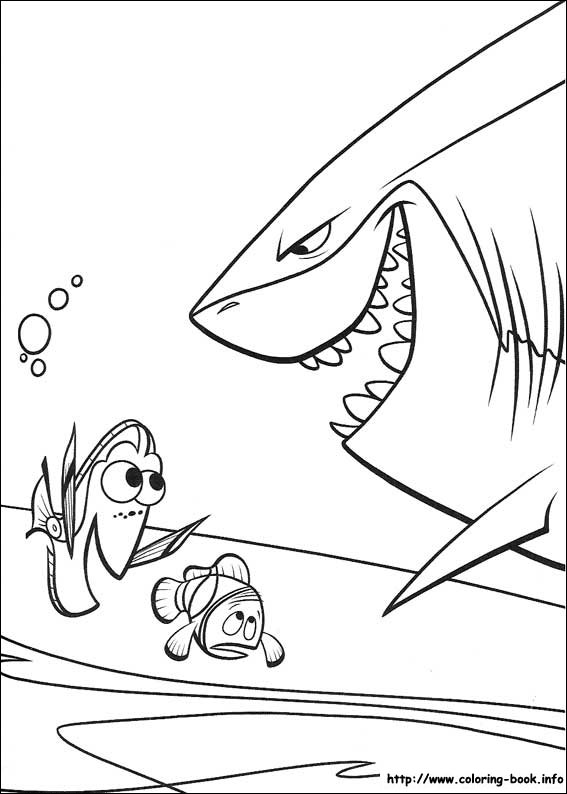 Finding Nemo coloring picture